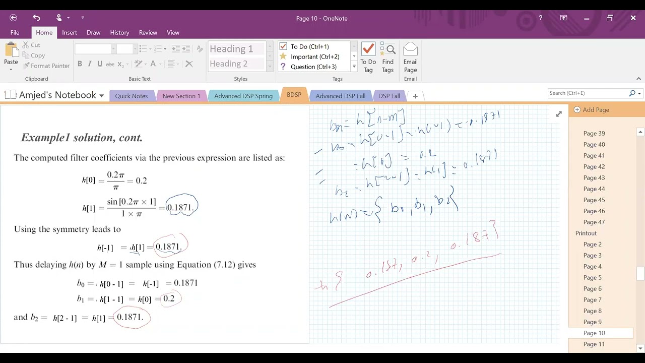 BME 390 | Finite Impulse Response (FIR) | 2