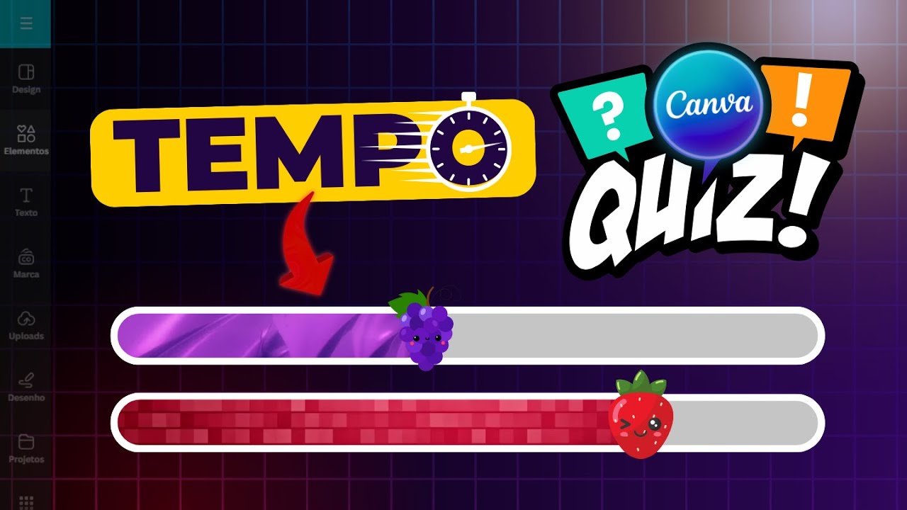 Como Criar BARRA DE PROGRESSO para QUIZ no Canva - Passo a Passo