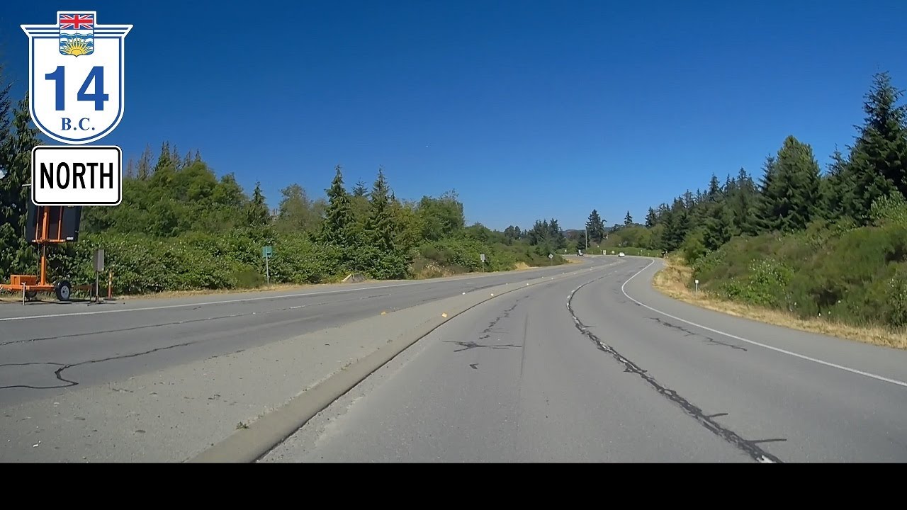 [2022-04] B.C. Highway 14 Northbound - Veterans Memorial Parkway