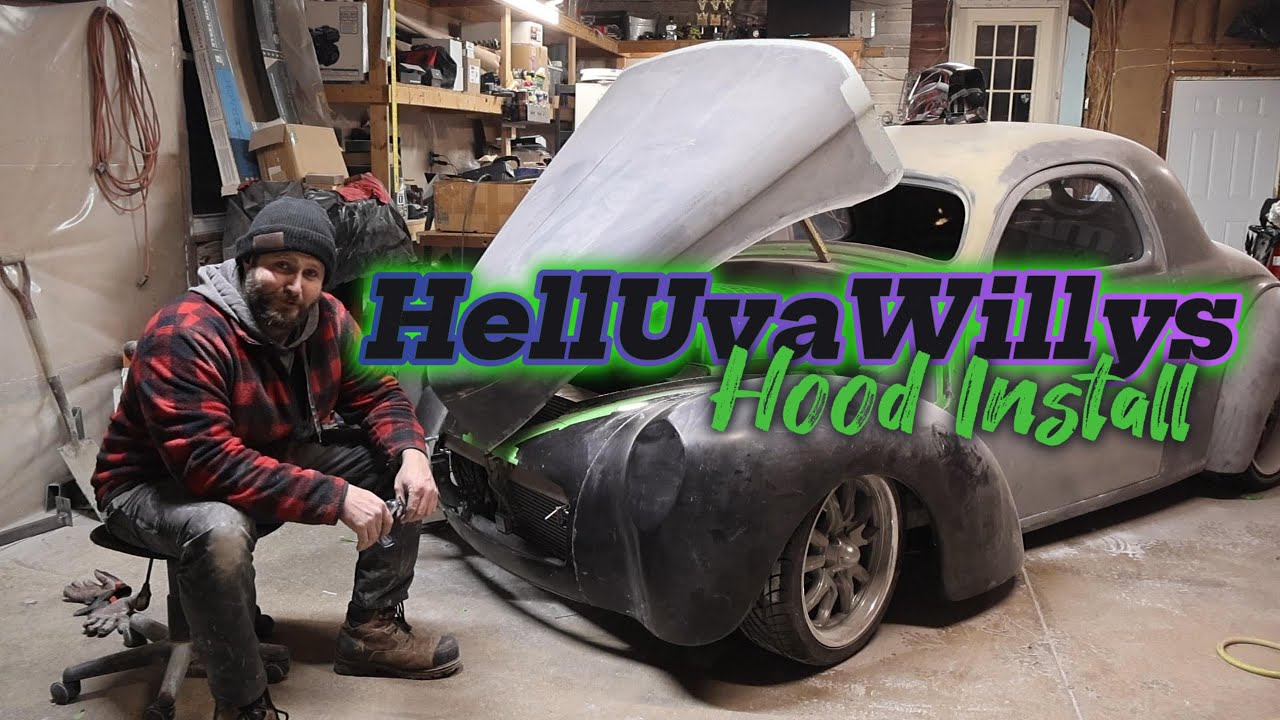How I Made a Custom Front Swing Hinge for the HellUvaWillys Hood EP.15