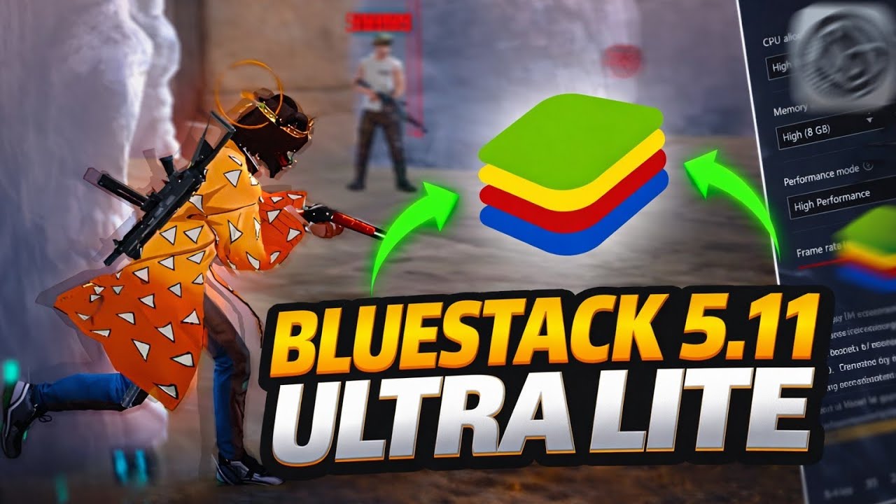 Bluestacks 5.11 Ultra Lite Emulator I Best Emulator for Free Fire 2026 | Low End PC No Lag