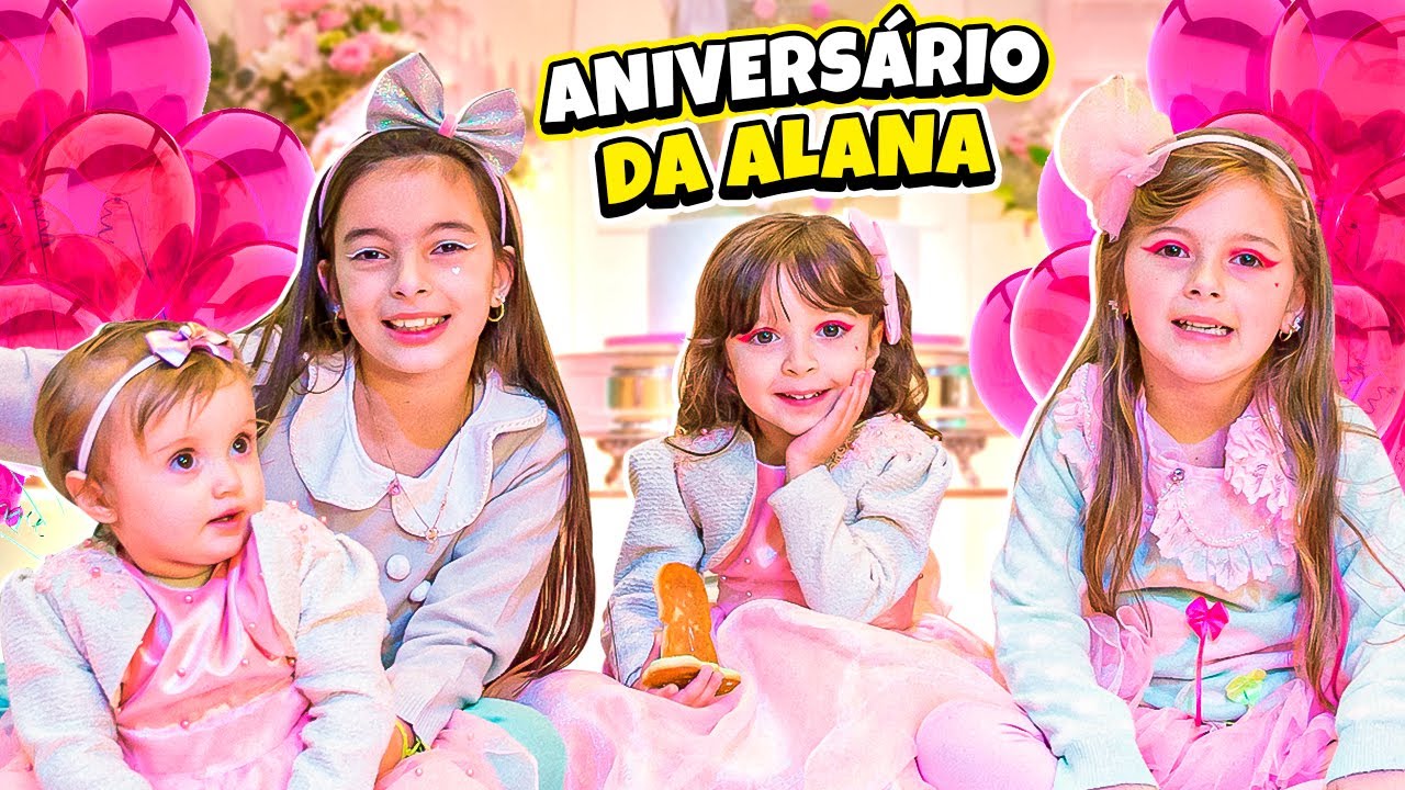 Aniversário de 1 ano alana Ft Taciele Alcolea | Jéssica Godar e Laurinha e Helena e Gabriel