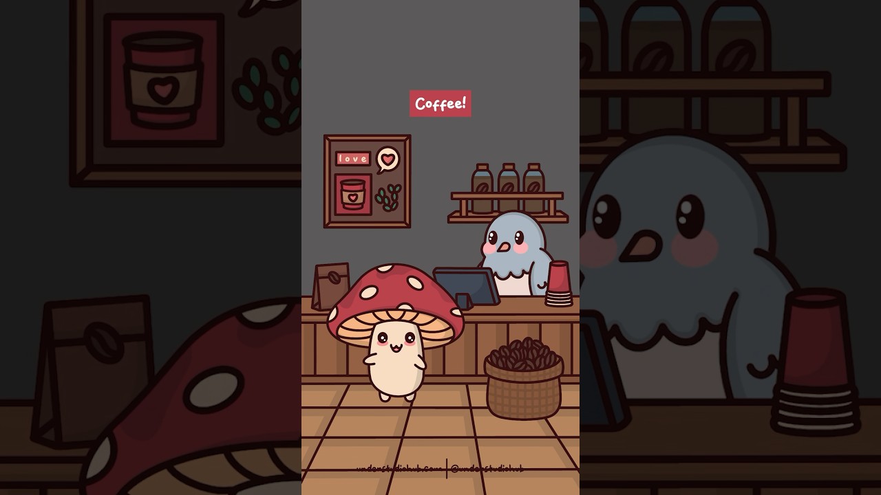 Coffee Is Love ☕️ Caffeine Song Animation | Original Audio: Jason Chen - Sugar by Maroon 5 Parody