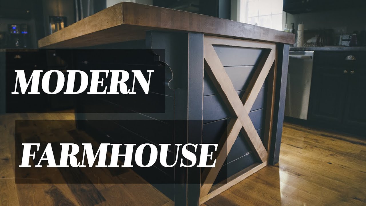 CUSTOM RUSTIC BLACK SHIPLAP KITCHEN ISLAND WITH MAPLE BUTCHER BLOCK TOP