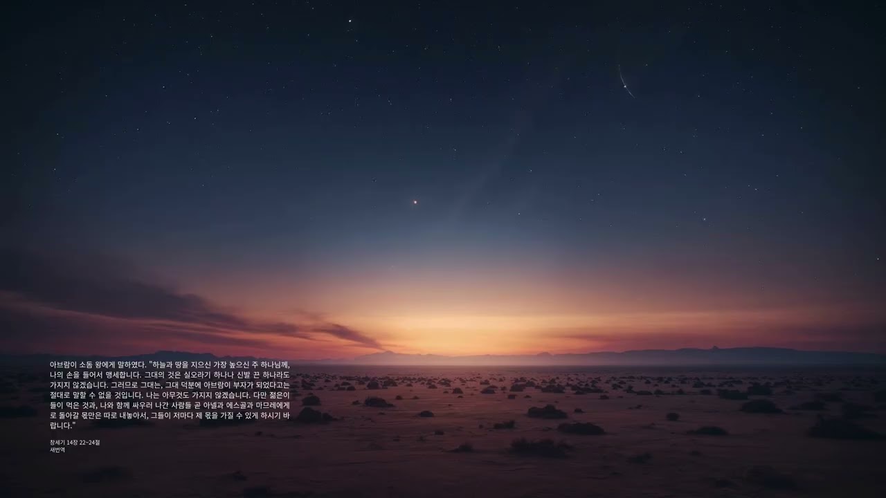 롯을 구출하고 돌아온 아브람의 선언? │ 260216 #오늘의말씀 #말씀액자 #오분묵상 #창세기