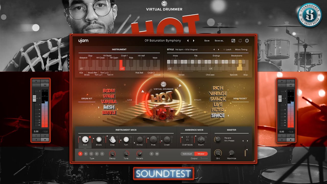 Ujam Virtual Drummer HOT - SOUNDTEST