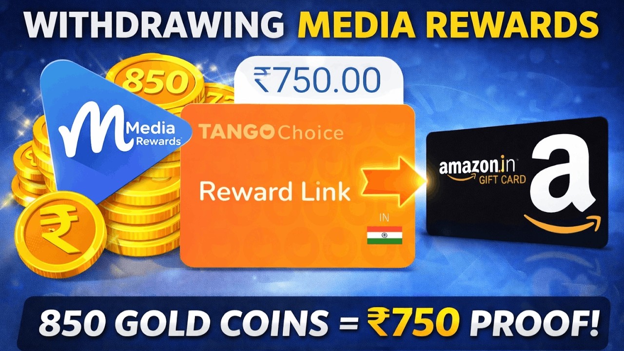 Media Rewards Withdrawal: 850 Gold Coins = ₹750 | Live Proof