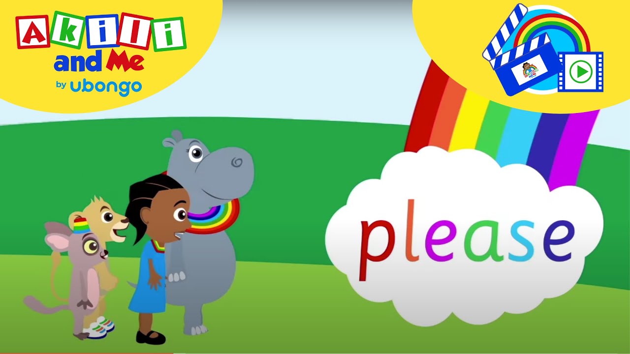 Akili learns to say PLEASE and THANK YOU! | New Words With Akili | African Educational Cartoons