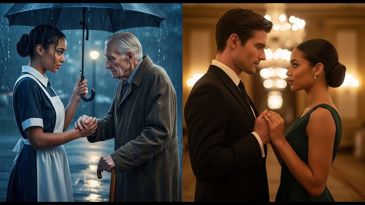 The Maid helped an old man in the rain – Not Knowing He Was the father of A Billionaire CEO...