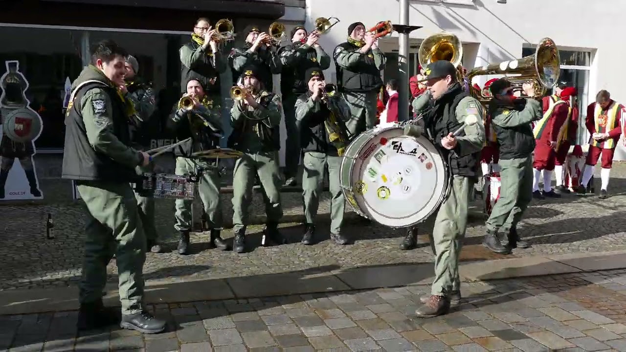 Push Itz Marbach auf der Strassenfasnet 2025 der Narrenzunft Gole in Riedlingen