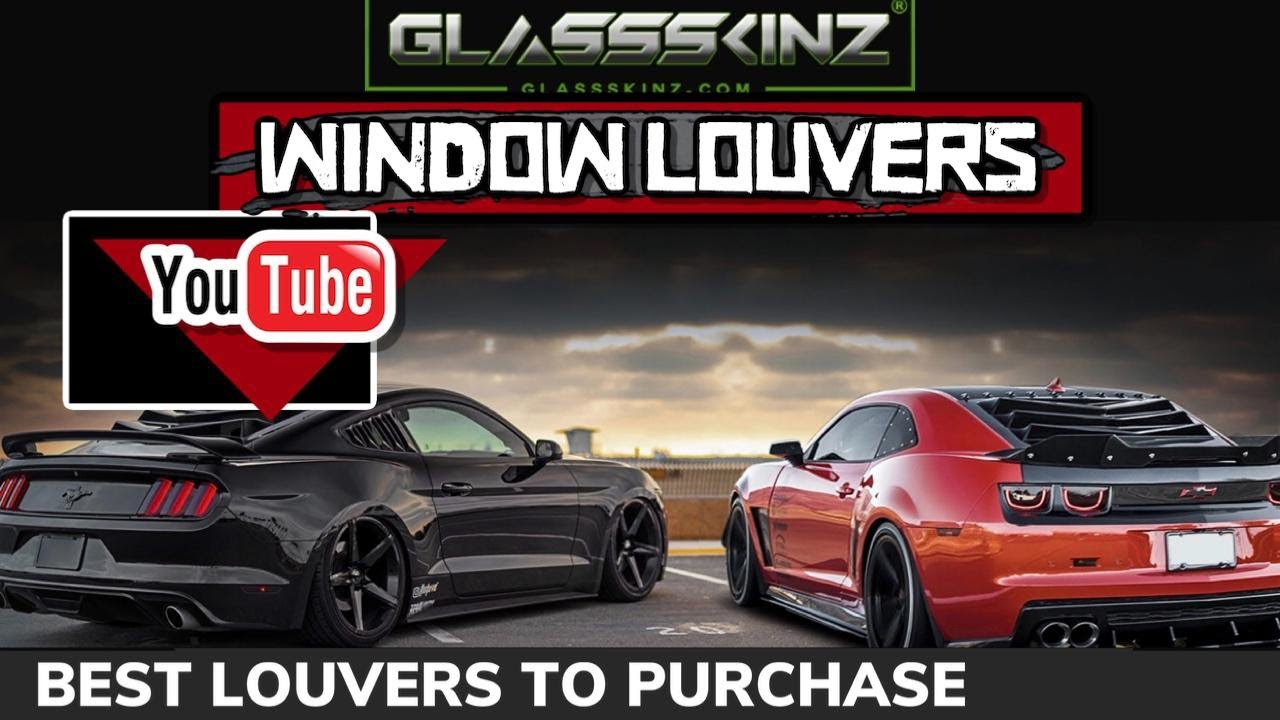 WINDOW LOUVERS | CAMARO, CORVETTE, MUSTANG, CHARGER, CHALLENGER
