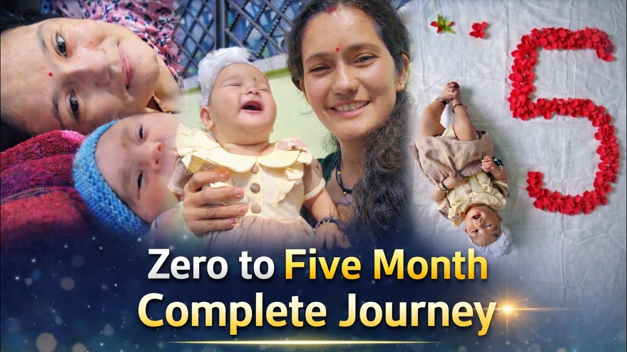 👉 मेरी नन्ही सी जान का 5 Month Complete ❤️ | Mom Life Real Vlog|| Chandni puspwan 