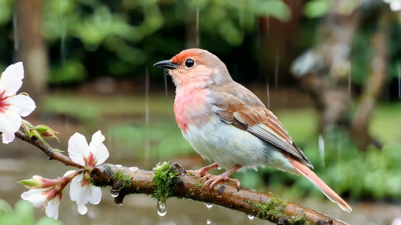Healing ASMR Rain Forest Birds Calm Piano Deep Sleep 🌧️🌲🕊️🎹