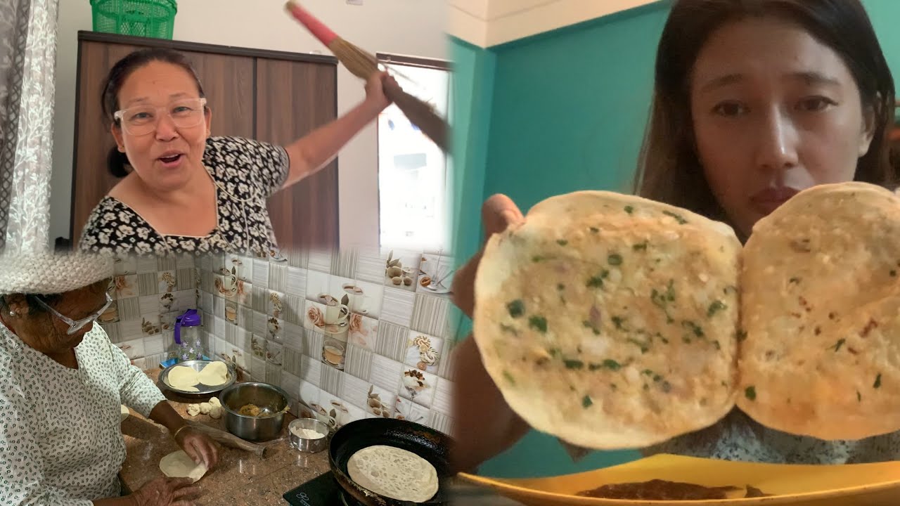 Jandai Maryo Aama Lay! Aloo Paratha🤤 