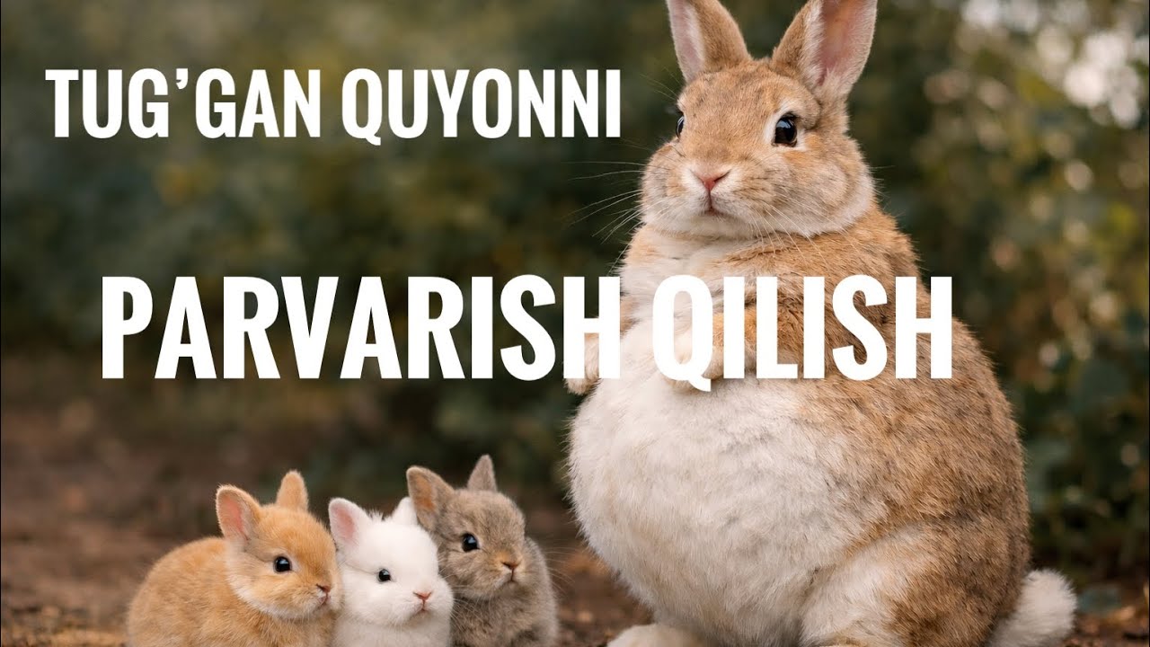 TUG’GAN QUYONNI PARVARISHLASH ! QUYON KO’PAYGANDA NIMALARGA AHAMIYAT BERILADI??? 