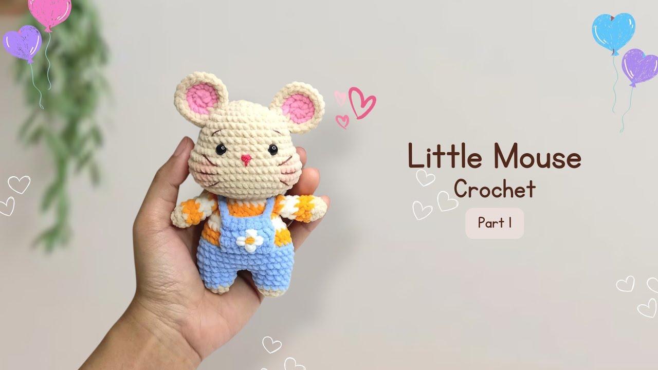How to Crochet a Cute Little Mouse (1/2) | Easy Amigurumi Tutorial