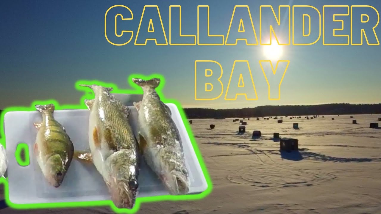 Ice Fishing & Winter Camping Lake Nipissing, Callander Bay