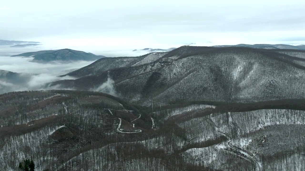 Winter flight - DJI mavic 3 classic 4K - Dobogókő