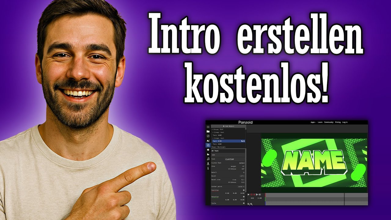 Kostenlos Intro erstellen - Anleitung