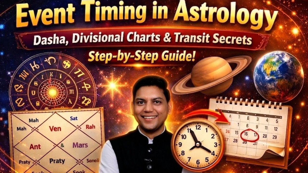 Event Timing in Astrology | Dasha, Divisional Charts & Transit Secrets (Step-by-Step Guide)