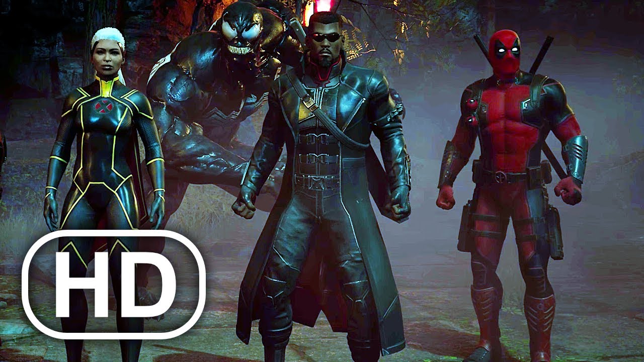 Venom And Deadpool Kill Dracula Scene 4K (2023) - Marvel's Midnight Suns
