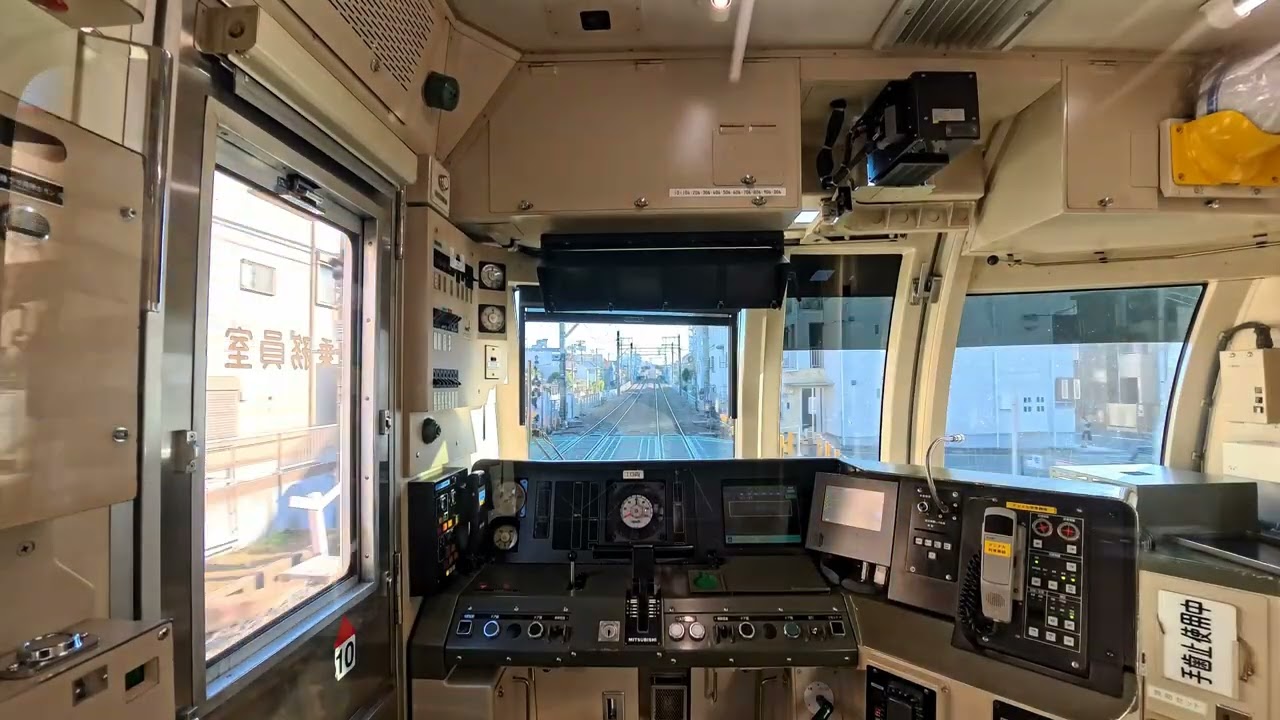 東急東横線 東京メトロ10000系 Fライナー特急 1月9日 元町中華街駅→渋谷駅 リア鉄道車窓 撮影（Insta360Ace Pro2）