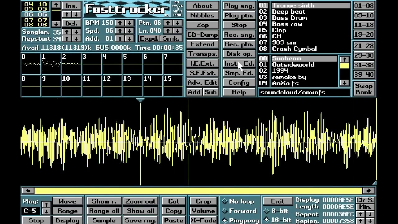 Sunbeam - Outside World (Original Mix) - remade on Fast Tracker 2 by Kutterhead