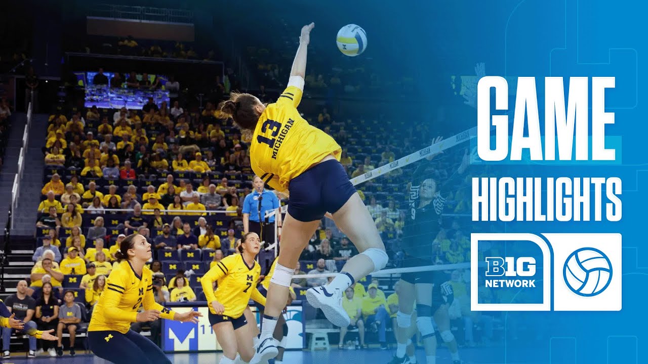 Michigan at UCLA | Highlights | Big Ten Volleyball | 10/05/2024