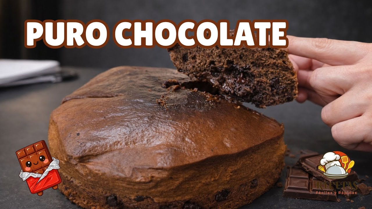 Bizcocho fondant de chocolate | Cremoso, fácil y delicioso