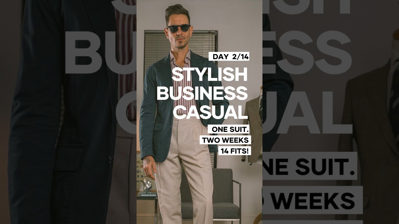 How to Style Suit Trousers for business casual - DAY 2/14 - 1 Suit 2 Week Challenge
