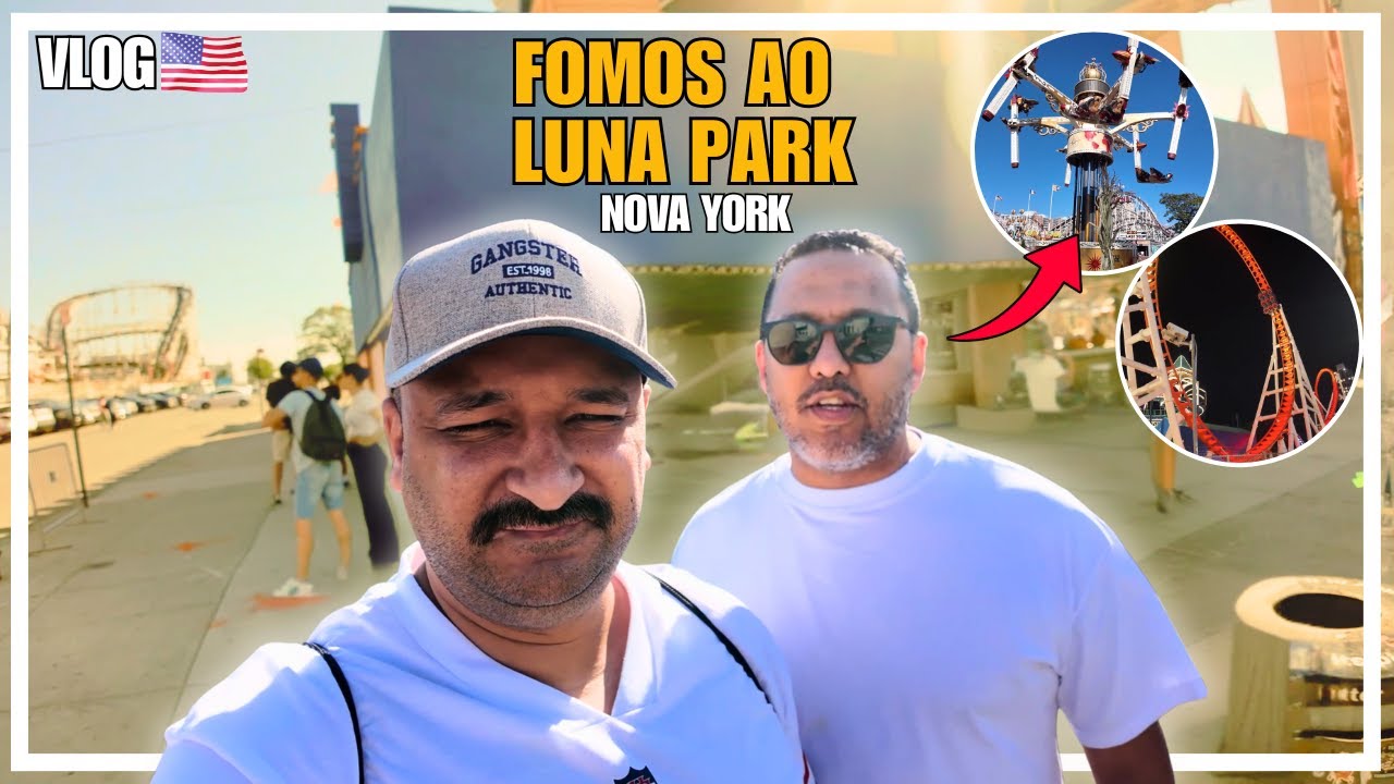 UM DIA DE DIVERSÃO NO LUNA PARK🎡| Vlog em Nova York 🗽