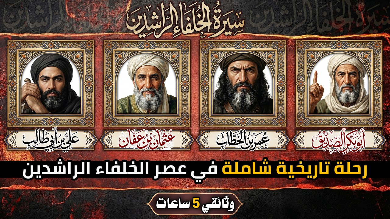 الوثائقي الأضخم: سيرة الخلفاء الراشدين في مقطع واحد (وثائقي 5 ساعات)