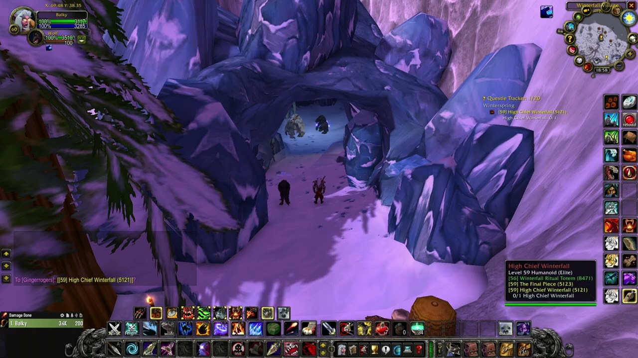 High Chief Winterfall (WOW classic quest)