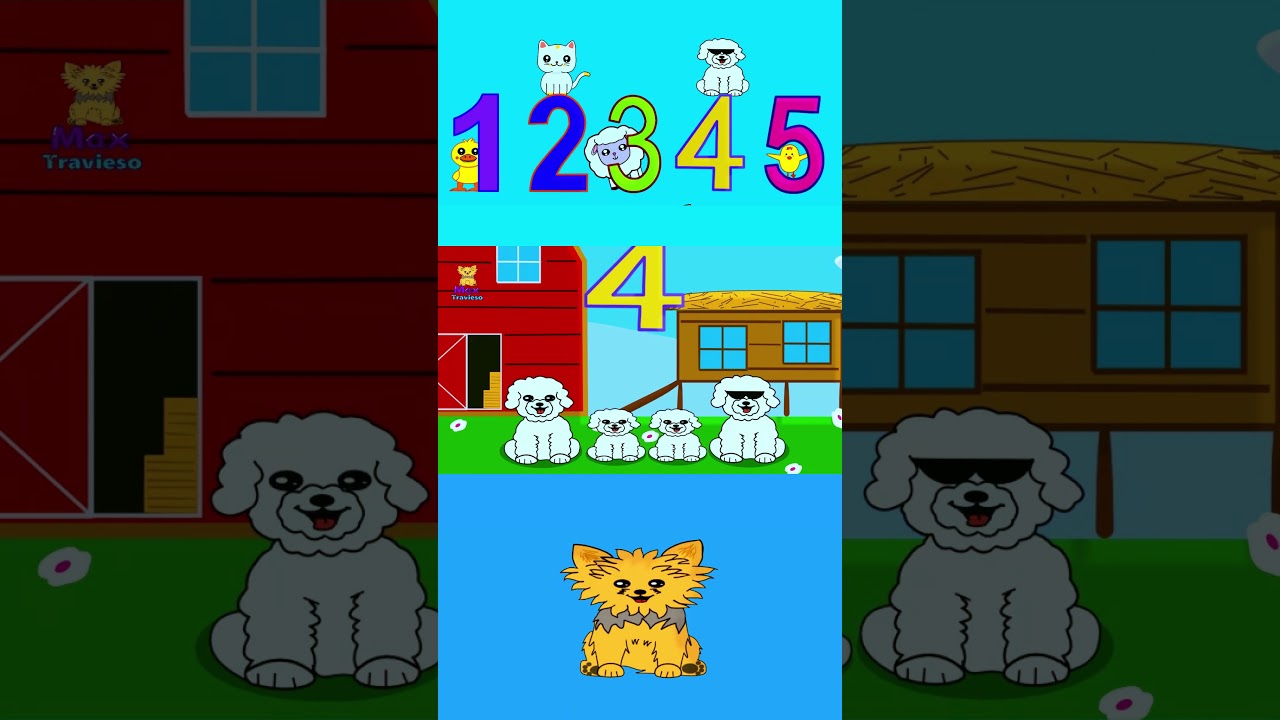 Animalitos Perdidos 🐶🐩 - APRENDE LOS N&Uacute;MEROS - Max Travieso - Canciones Infantiles