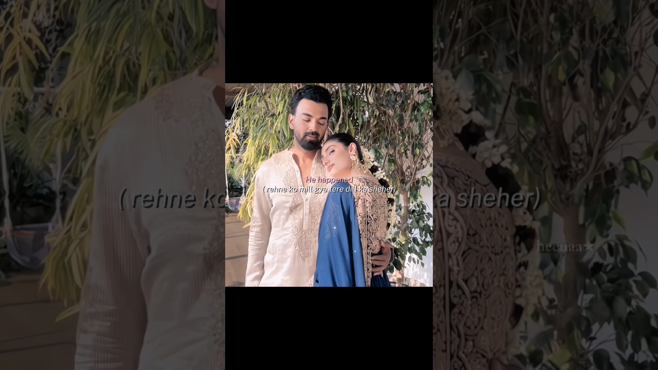 KE RANG LAGYA ISHQ DAA🤎🪐#klrahul #athiyashetty #rahiya #ytshorts #viral