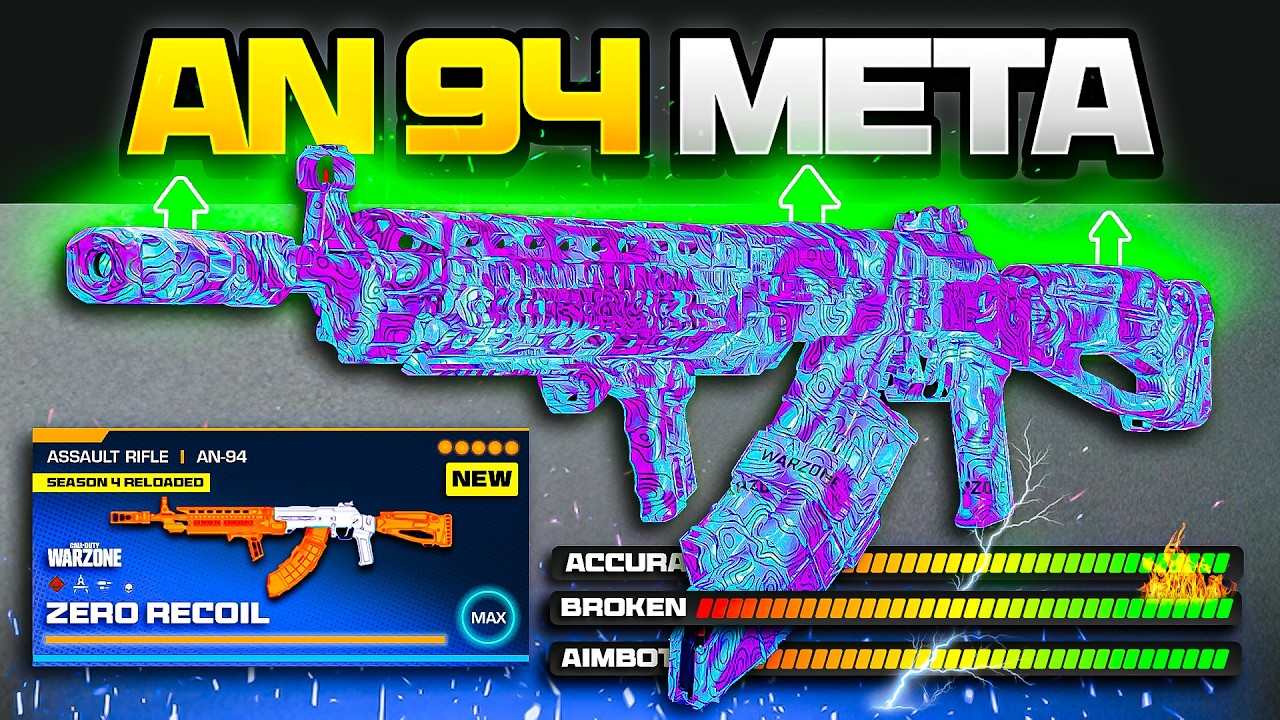 the BEST *BROKEN* META LOADOUT in Warzone after the NEW UPDATE! (BUFFED AN94 Setup)