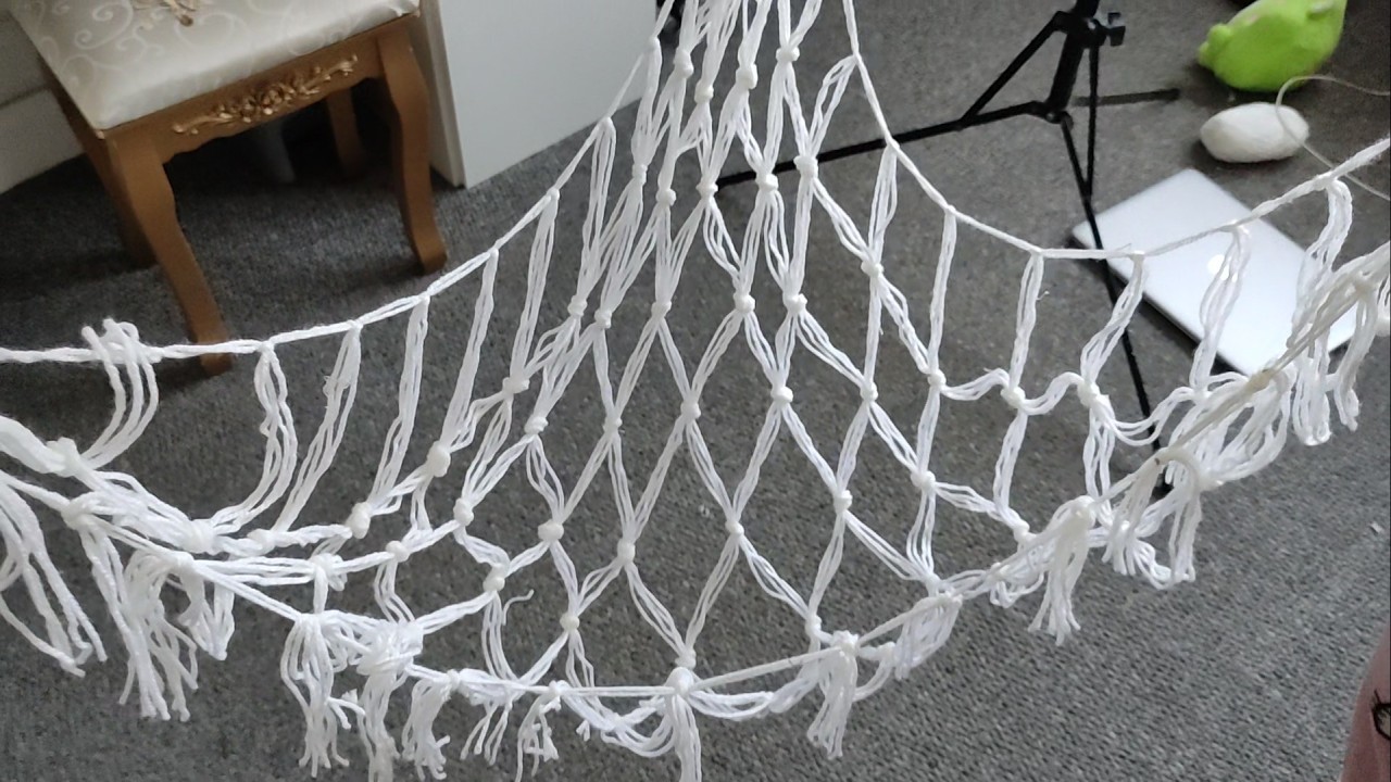 Macrame Toy Hammock Tutorial _ Macrame Teddy Hammock _Creativemeena.com