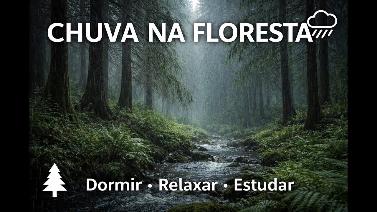 Chuva na Floresta | Sons Naturais para Relaxar, Dormir e Meditar #meditação #ansiedade #natureza