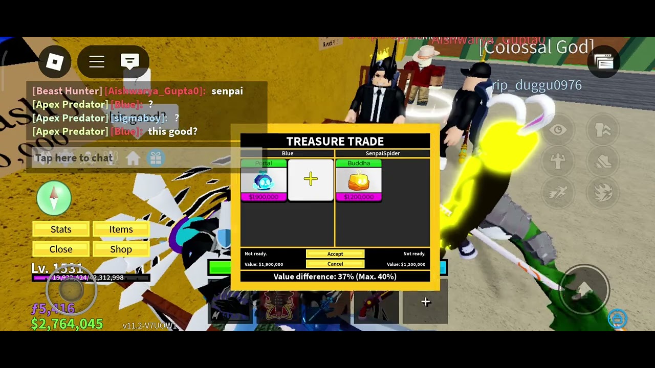 I met senpai spider in blox fruits/viral