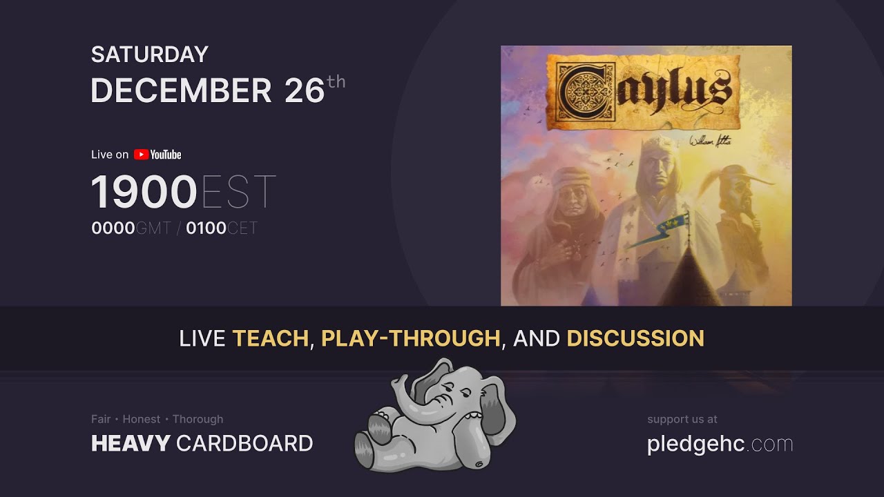 Caylus 3p Teaching, Play-through, & Round table by Heavy Cardboard