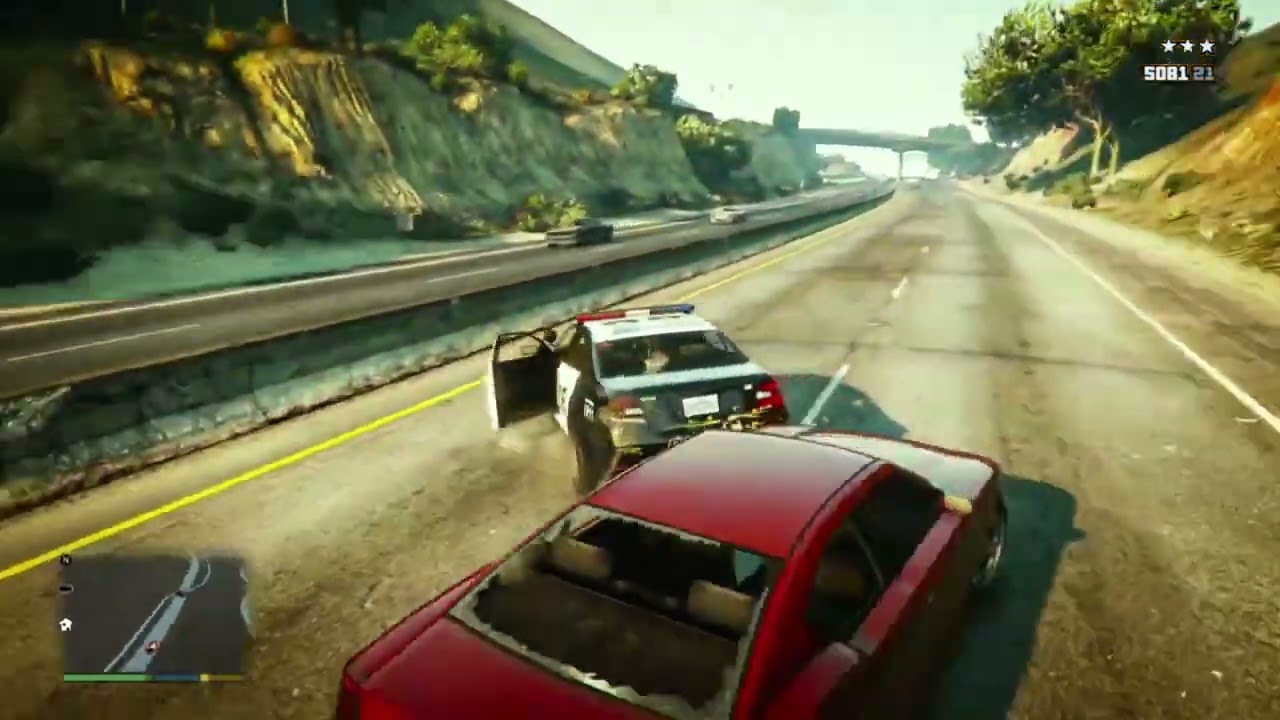 GTA 5 : I Drove my car into a petrol pump #gta