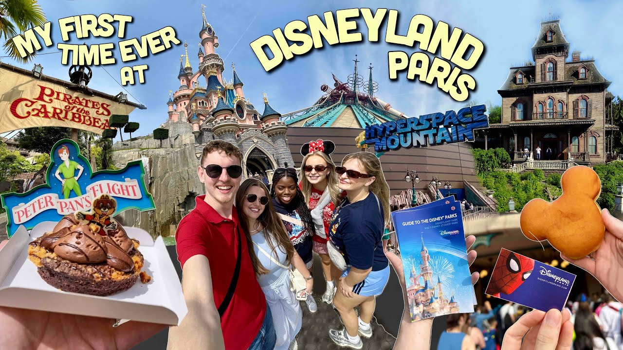 MY FIRST TIME EVER AT DISNEYLAND PARIS!!🇫🇷✨FULL PARK DAY! - RIDES - PARADE - FOOD🥐 - THE CASTLE!!!!🏰