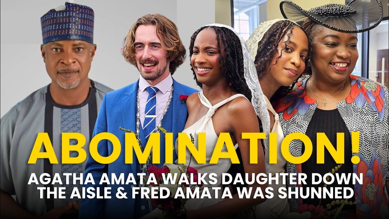 AGATHA AMATA WALKS DAUGHTER DOWN THE AISLE & FRED AMATA WAS SHUNNED