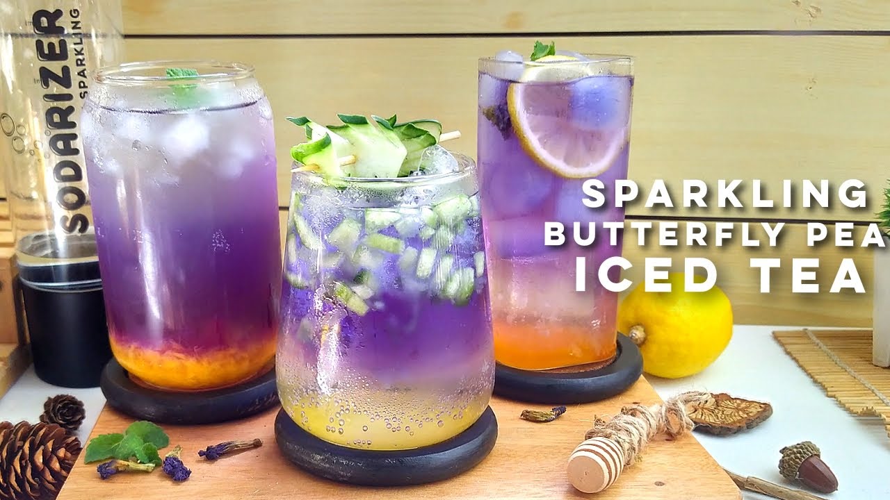 Sparkling Butterfly Pea Flower Drinks | Magical Color changing drinks!