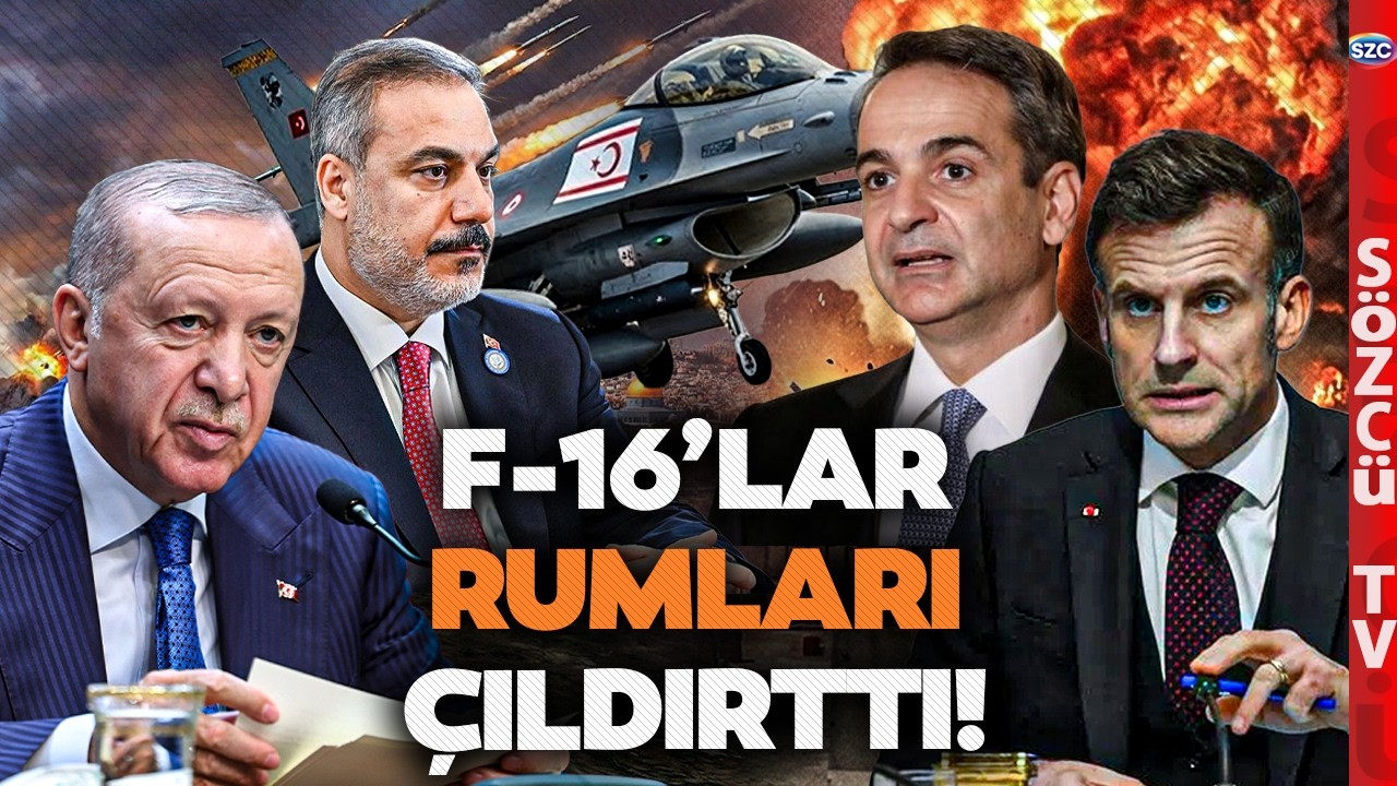 KIBRIS'TA SAVAŞ ÇANLARI! Fransa ve Yunanistan Yığınak Yaptı Türkiye'den F-16 Hamlesi