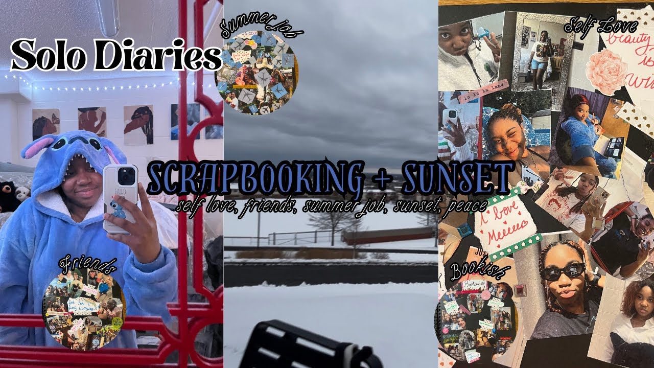 Solo Diaries- Scrapbooking + sunset(kinda)
