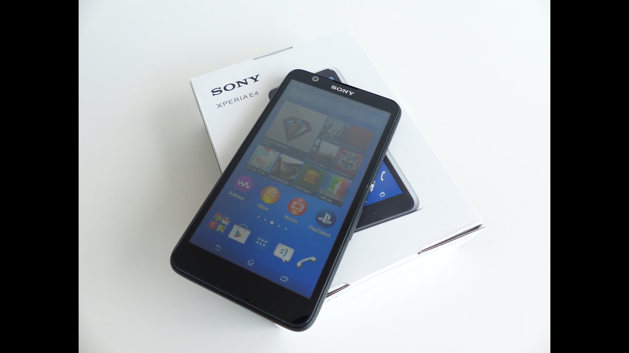 Sony Xperia E4 unboxing