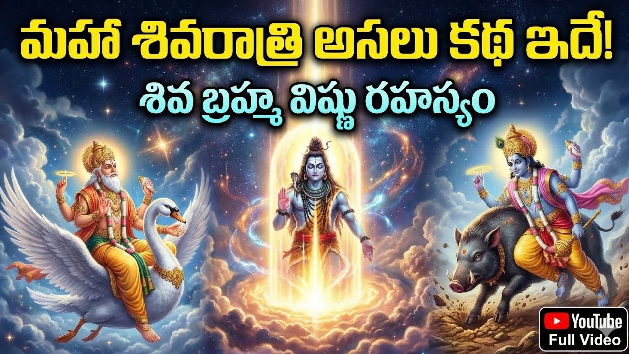 మహా శివరాత్రి అసలు కథ ఇదే! | The Real Story of Maha Shivaratri | Shiva Brahma Vishnu Mystery