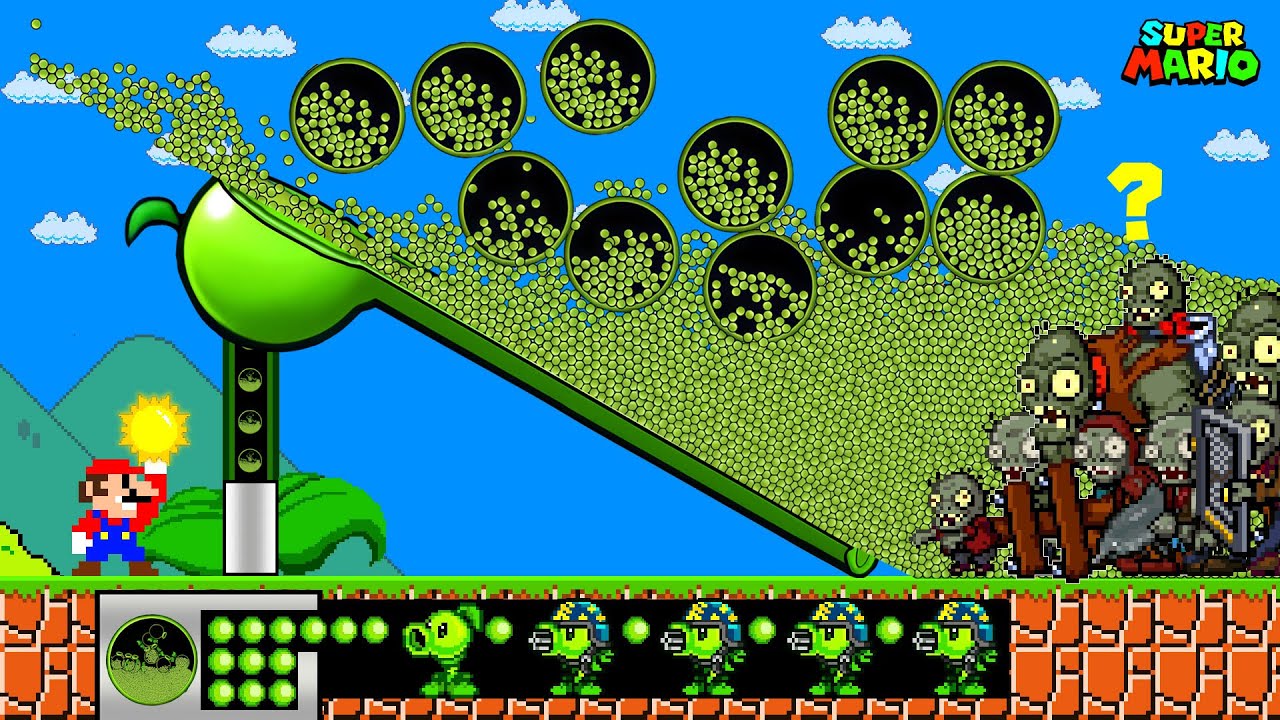 SUPER MARIO But It’s Plants Vs. Zombies: Mario vs the Strongest Fusion Plant ( Part 3 )