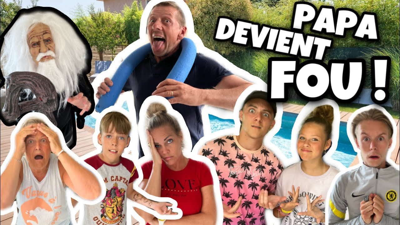 LE SORCIER DES TÉNÈBRES A JETÉ UN SORT À PAPA ! * il devient fou ! *